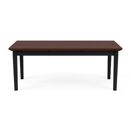 Lesro Lenox Steel Coffee Table, Cocoa Walnut LS0840